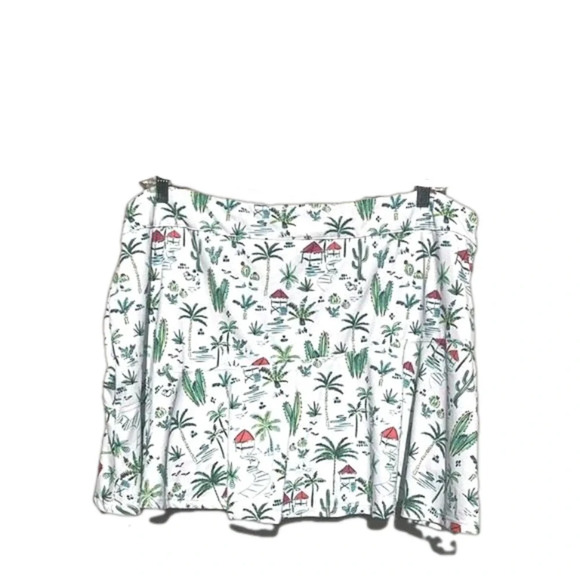 Imperfect Lillie Green tropical skort 2X skort spring summer palm trees cactus - Picture 2 of 8